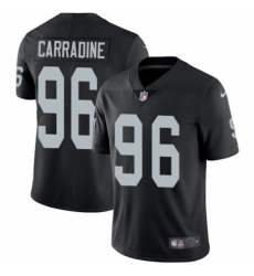 Youth Nike Oakland Raiders #96 Cornellius Carradine Black Team Color Vapor Untouchable Elite Player NFL Jersey