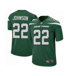 Men's New York Jets #22 Trumaine Johnson Game Green Team Color Football Jersey