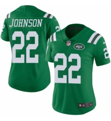 Women's Nike New York Jets #22 Trumaine Johnson Limited Green Rush Vapor Untouchable NFL Jersey
