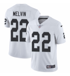 Men's Nike Oakland Raiders #22 Rashaan Melvin White Vapor Untouchable Limited Player NFL Jersey