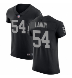 Men's Nike Oakland Raiders #54 Emmanuel Lamur Black Team Color Vapor Untouchable Elite Player NFL Jersey