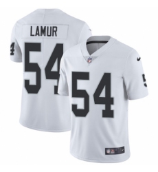 Men's Nike Oakland Raiders #54 Emmanuel Lamur White Vapor Untouchable Limited Player NFL Jersey
