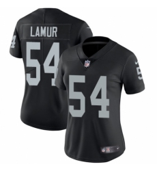 Women's Nike Oakland Raiders #54 Emmanuel Lamur Black Team Color Vapor Untouchable Elite Player NFL Jersey