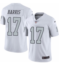 Men's Nike Oakland Raiders #17 Dwayne Harris Limited White Rush Vapor Untouchable NFL Jersey