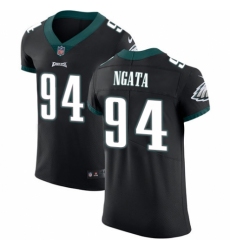 Men's Nike Philadelphia Eagles #94 Haloti Ngata Black Vapor Untouchable Elite Player NFL Jersey