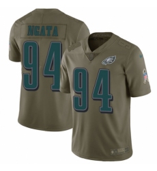 Men's Nike Philadelphia Eagles #94 Haloti Ngata Limited Olive 2017 Salute to Service NFL Jersey