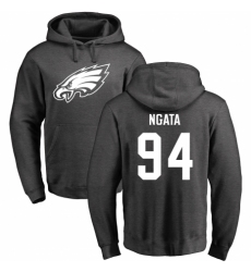 Nike Philadelphia Eagles #94 Haloti Ngata Ash One Color Pullover Hoodie