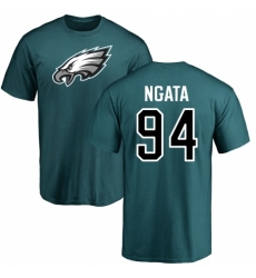 Nike Philadelphia Eagles #94 Haloti Ngata Green Name & Number Logo T-Shirt