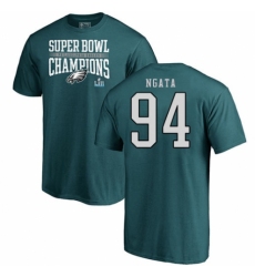Nike Philadelphia Eagles #94 Haloti Ngata Green Super Bowl LII Champions T-Shirt