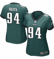 Women's Nike Philadelphia Eagles #94 Haloti Ngata Game Midnight Green Team Color NFL Jersey