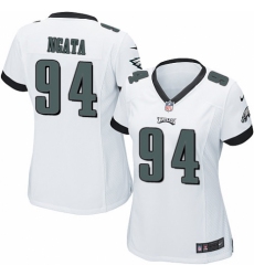 Women's Nike Philadelphia Eagles #94 Haloti Ngata Game White NFL Jersey