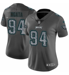 Women's Nike Philadelphia Eagles #94 Haloti Ngata Gray Static Vapor Untouchable Limited NFL Jersey