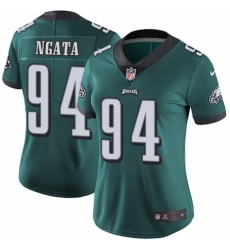 Women's Nike Philadelphia Eagles #94 Haloti Ngata Midnight Green Team Color Vapor Untouchable Limited Player NFL Jersey