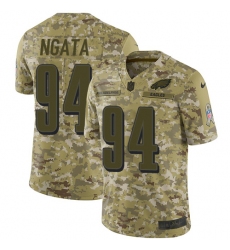 Youth Nike Philadelphia Eagles #94 Haloti Ngata Limited Camo 2018 Salute to Service NFL Jersey