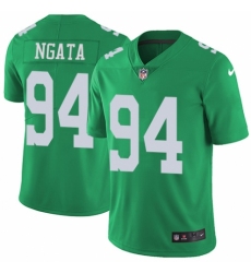 Youth Nike Philadelphia Eagles #94 Haloti Ngata Limited Green Rush Vapor Untouchable NFL Jersey
