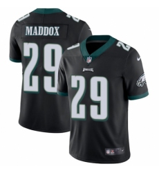 Men's Nike Philadelphia Eagles #29 Avonte Maddox Black Alternate Vapor Untouchable Limited Player NFL Jersey