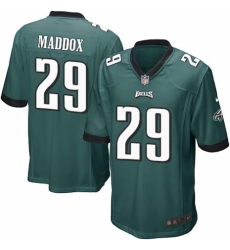 Men's Nike Philadelphia Eagles #29 Avonte Maddox Game Midnight Green Team Color NFL Jersey
