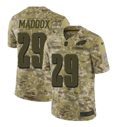 Men's Nike Philadelphia Eagles #29 Avonte Maddox Limited Camo 2018 Salute to Service NFL Jersey
