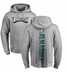 Nike Philadelphia Eagles #29 Avonte Maddox Ash Backer Pullover Hoodie