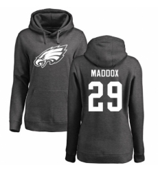 Women's Nike Philadelphia Eagles #29 Avonte Maddox Ash One Color Pullover Hoodie