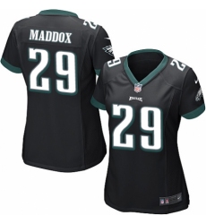 Women's Nike Philadelphia Eagles #29 Avonte Maddox Game Black Alternate NFL Jersey