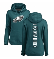 Women's Nike Philadelphia Eagles #29 Avonte Maddox Green Backer Pullover Hoodie