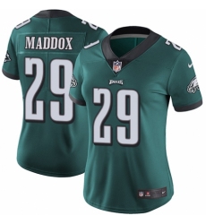 Women's Nike Philadelphia Eagles #29 Avonte Maddox Midnight Green Team Color Vapor Untouchable Limited Player NFL Jersey