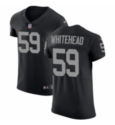 Men's Nike Oakland Raiders #59 Tahir Whitehead Black Team Color Vapor Untouchable Elite Player NFL Jersey
