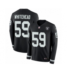 Men's Nike Oakland Raiders #59 Tahir Whitehead Limited Black Therma Long Sleeve NFL Jersey