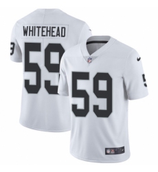 Men's Nike Oakland Raiders #59 Tahir Whitehead White Vapor Untouchable Limited Player NFL Jersey