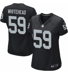Women's Nike Oakland Raiders #59 Tahir Whitehead Game Black Team Color NFL Jersey