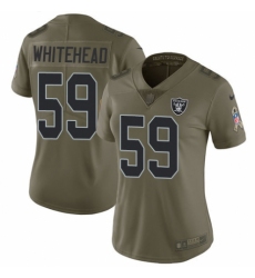 Women's Nike Oakland Raiders #59 Tahir Whitehead Limited Olive 2017 Salute to Service NFL Jersey