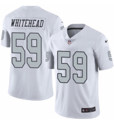 Youth Nike Oakland Raiders #59 Tahir Whitehead Limited White Rush Vapor Untouchable NFL Jersey
