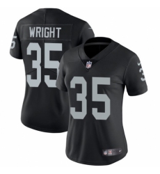 Women's Nike Oakland Raiders #35 Shareece Wright Black Team Color Vapor Untouchable Limited Player NFL Jersey