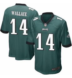 Men's Nike Philadelphia Eagles #14 Mike Wallace Game Midnight Green Team Color NFL Jersey