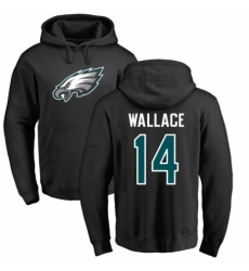 Nike Philadelphia Eagles #14 Mike Wallace Black Name & Number Logo Pullover Hoodie