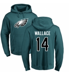 Nike Philadelphia Eagles #14 Mike Wallace Green Name & Number Logo Pullover Hoodie