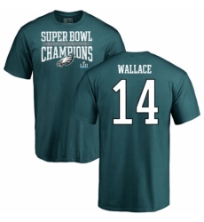 Nike Philadelphia Eagles #14 Mike Wallace Green Super Bowl LII Champions T-Shirt