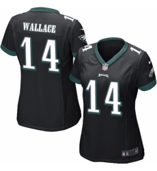 Women's Nike Philadelphia Eagles #14 Mike Wallace Game Black Alternate NFL Jersey