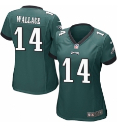 Women's Nike Philadelphia Eagles #14 Mike Wallace Game Midnight Green Team Color NFL Jersey