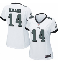 Women's Nike Philadelphia Eagles #14 Mike Wallace Game White NFL Jersey