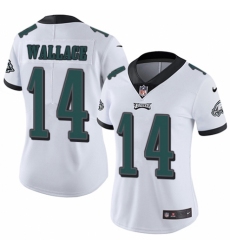 Women's Nike Philadelphia Eagles #14 Mike Wallace White Vapor Untouchable Limited Player NFL Jersey