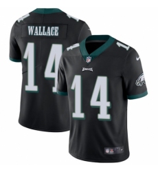 Youth Nike Philadelphia Eagles #14 Mike Wallace Black Alternate Vapor Untouchable Limited Player NFL Jersey