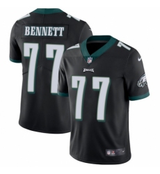 Men's Nike Philadelphia Eagles #77 Michael Bennett Black Alternate Vapor Untouchable Limited Player NFL Jersey