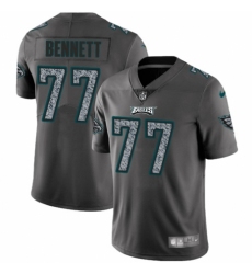 Men's Nike Philadelphia Eagles #77 Michael Bennett Gray Static Vapor Untouchable Limited NFL Jersey