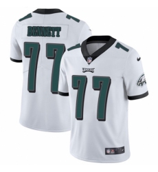 Men's Nike Philadelphia Eagles #77 Michael Bennett White Vapor Untouchable Limited Player NFL Jersey