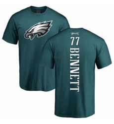 Nike Philadelphia Eagles #77 Michael Bennett Green Backer T-Shirt