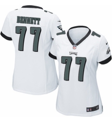 Women's Nike Philadelphia Eagles #77 Michael Bennett Game White NFL Jersey