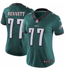 Women's Nike Philadelphia Eagles #77 Michael Bennett Midnight Green Team Color Vapor Untouchable Limited Player NFL Jersey