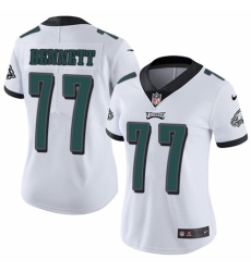 Women's Nike Philadelphia Eagles #77 Michael Bennett White Vapor Untouchable Limited Player NFL Jersey